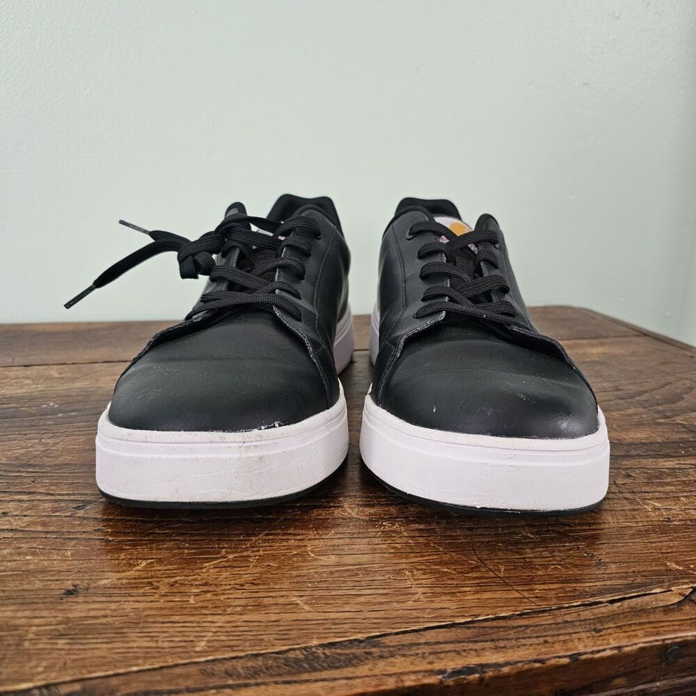 Carhartt Detroit Leather Work Sneaker Black Mens Size 12M - Picture 2 of 11